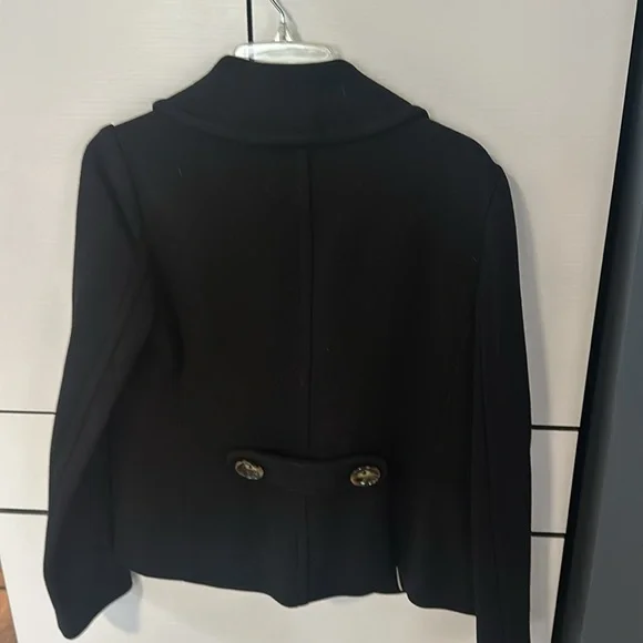 Banana republic short, black, pea coat, double breasted size small like new - Picture 6 of 6